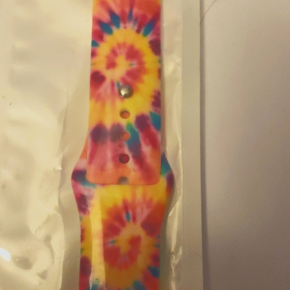Laffav Set of 3 Apple Watch Straps Size 38/40/41MM Tie Dye, Pastel Plaid & Swirl - Picture 3 of 10